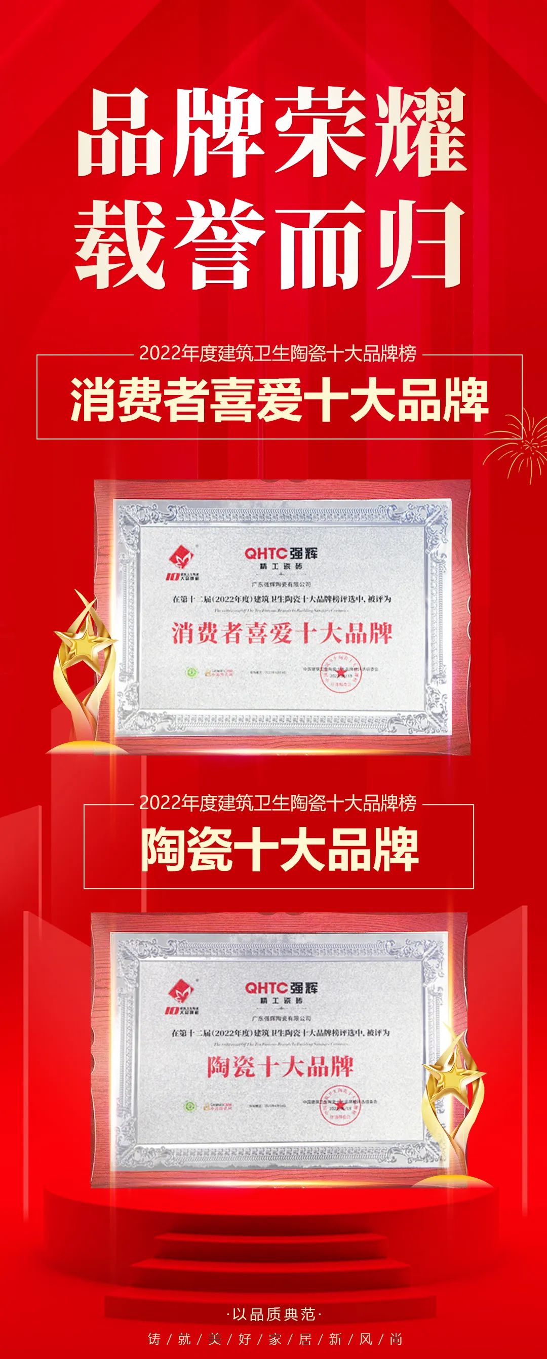 喜訊！強(qiáng)輝品牌榮獲“陶瓷十大品牌”、“消費(fèi)者喜愛十大品牌”獎(jiǎng)項(xiàng)(圖4)